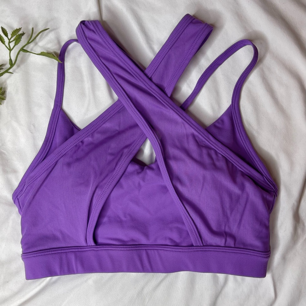 Stability Super Soft Sports Bra - Lavender (size small) Fashion Nova